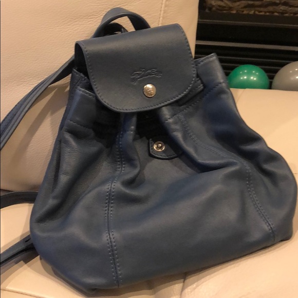 Used once. Longchamp leather backpacks - Picture 4 of 5